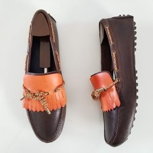 Cole Haan Air Grant Brown Driving Moc Kiltie RARE!